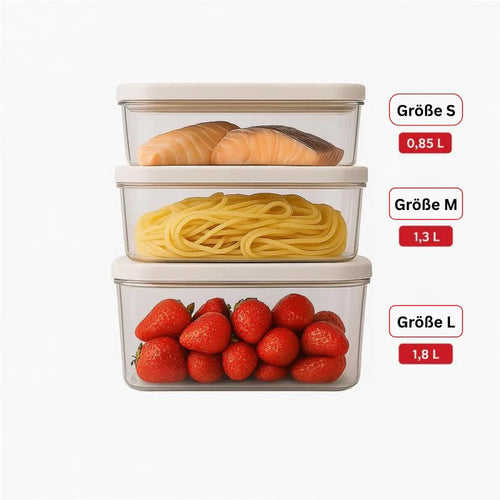 Vakuum Aufbewahrungsdosen 3er-Set – Größen S, M, L