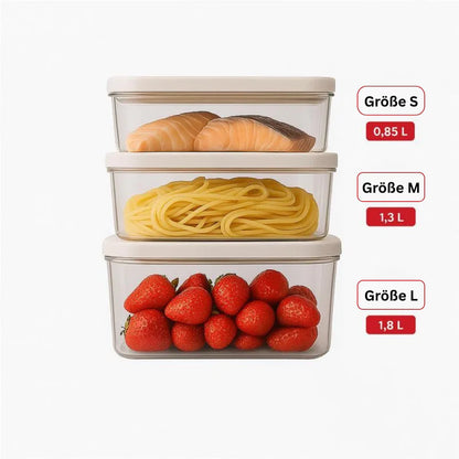 Vakuum Aufbewahrungsdosen 3er-Set – Größen S, M, L